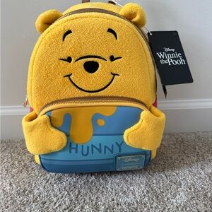 NWT Loungefly Disney Winnie the Pooh Hunny Tummy Plush Backpack